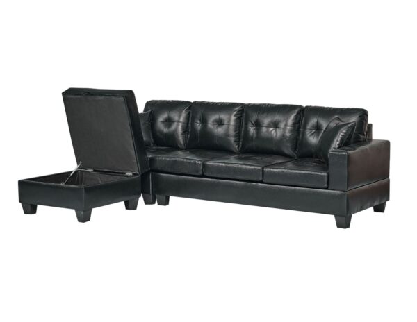 4 Seater Sofa with Storage PU Leather