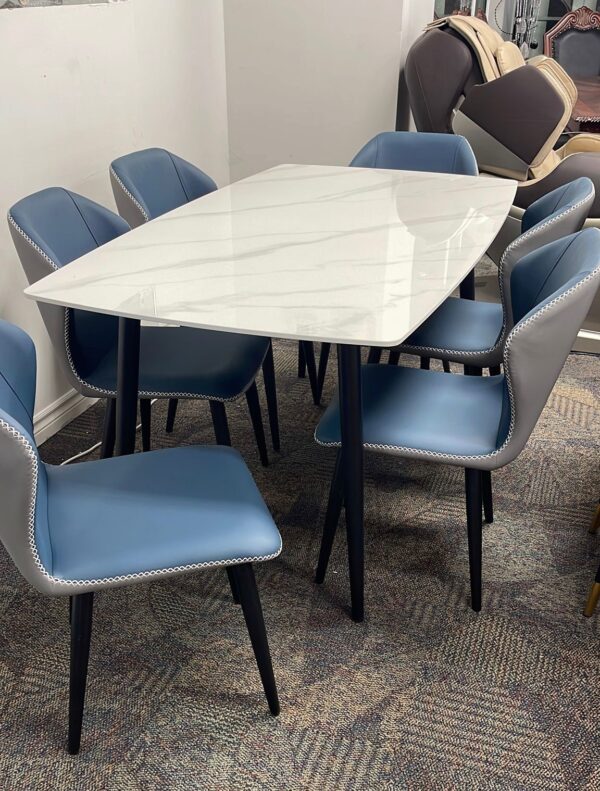 DT-19 Ceramic Dining Table – 6 Seater
