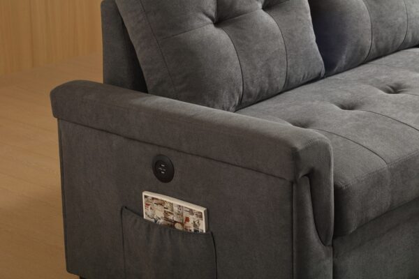 5001 Sofa Bed with Storage & USB Ports