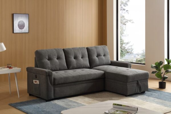 5001 Sofa Bed with Storage & USB Ports
