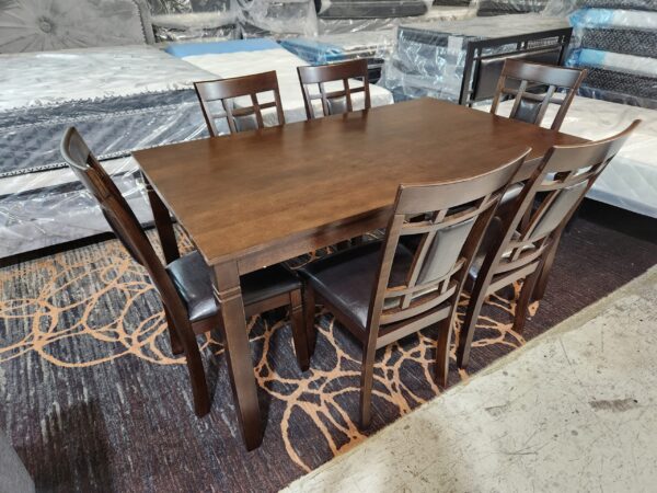 EVA - Wooden Dining Table - 7 Piece