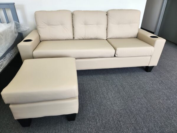 COZY 3 Seater Leather Couch