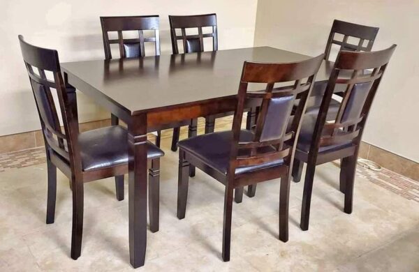 EVA - Wooden Dining Table - 7 Piece