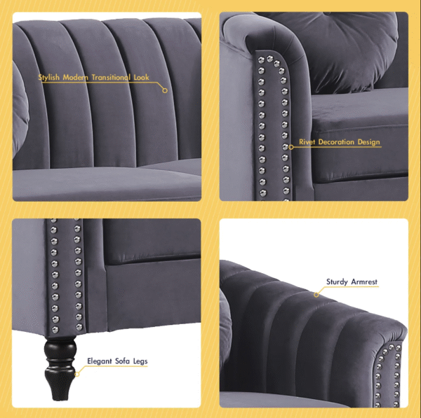 Anihome 3 Piece Sofa Set