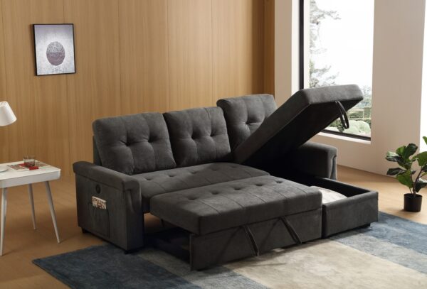 5001 Sofa Bed with Storage & USB Ports