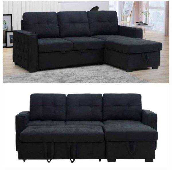 Balsam Pull-Out Sofa Bed with Storage