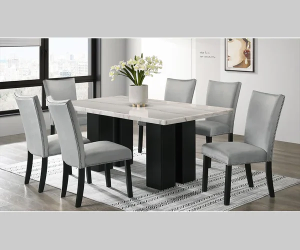 563 Dining Set Marble Top