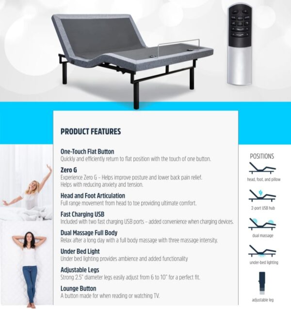 Electrical Adjustable Masaage Bed