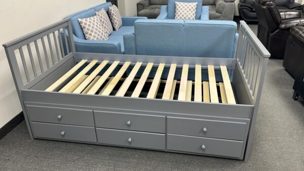 IF314 - Twin Over Twin Wooden Trundle Bed  With Storage Drawers