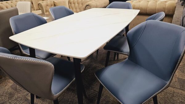 DT-19 Ceramic Dining Table – 6 Seater