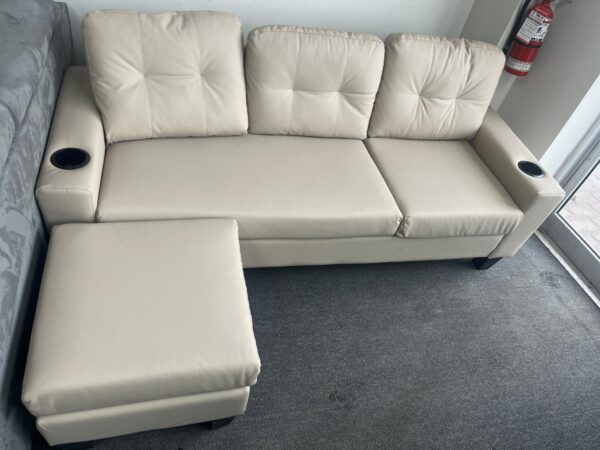 COZY 3 Seater Leather Couch