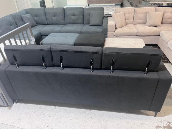 Shelly 3 Seater – Dual Texture Sofa
