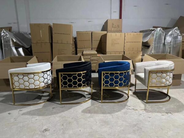 Honey Comb - Metal Low Bar Chair