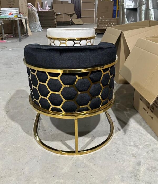Honey Comb - Metal Low Bar Chair