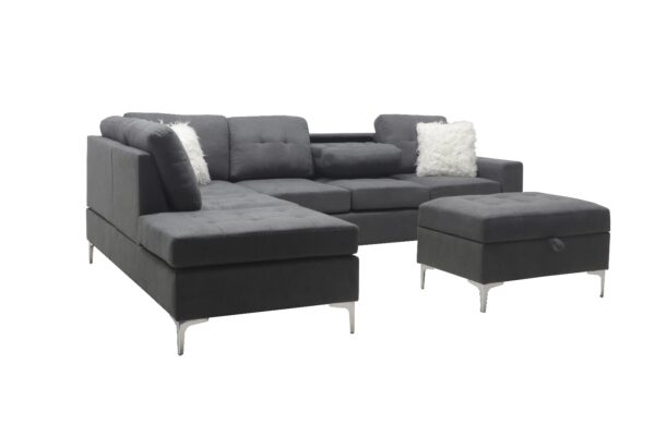 Lilly Hammer – 6-Seater Family Sofa with Metal Legs