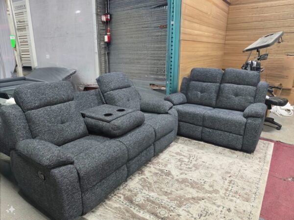 Vincent Fabric Manual Recliner Set